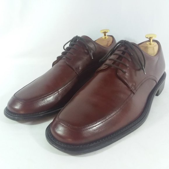 Pronto Uomo Mahogany Apron Toe Derbys 10.5D Italy main image 5